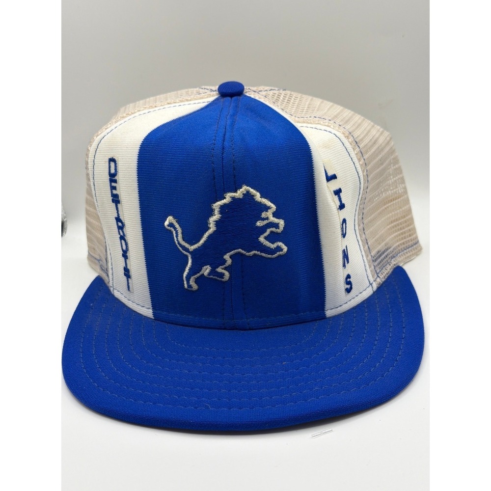 Vintage Detroit‎ Lions Mesh snapback Hat Trucker Hat AJD